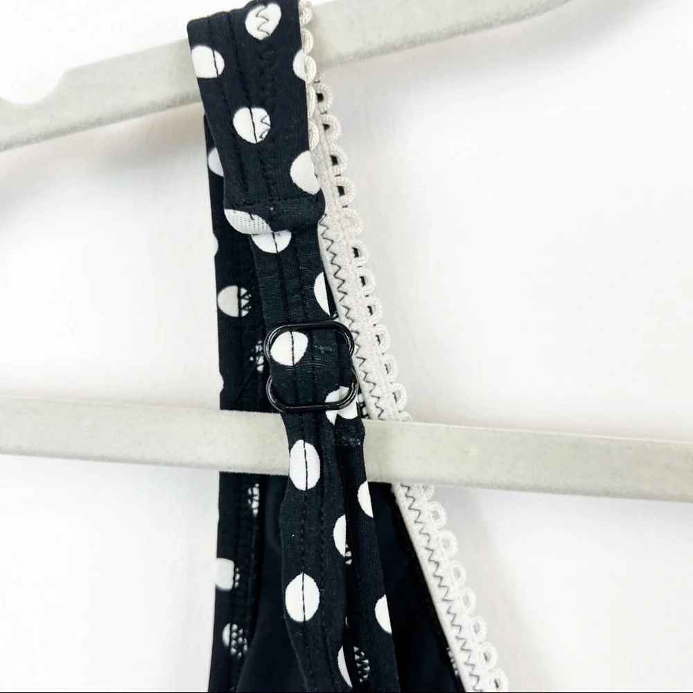 Coco Reef Polka Dot Mod One-piece with Ruffle Overlay 36D - Picture 6 of 11